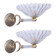 Set of 2 Wall Light Sconces by Barovier & Toso Glass Murano, Italy, 1950