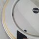 Alessi Ettore Sottsass / Serving plate in stainless steel 18/10 and gold NG5100