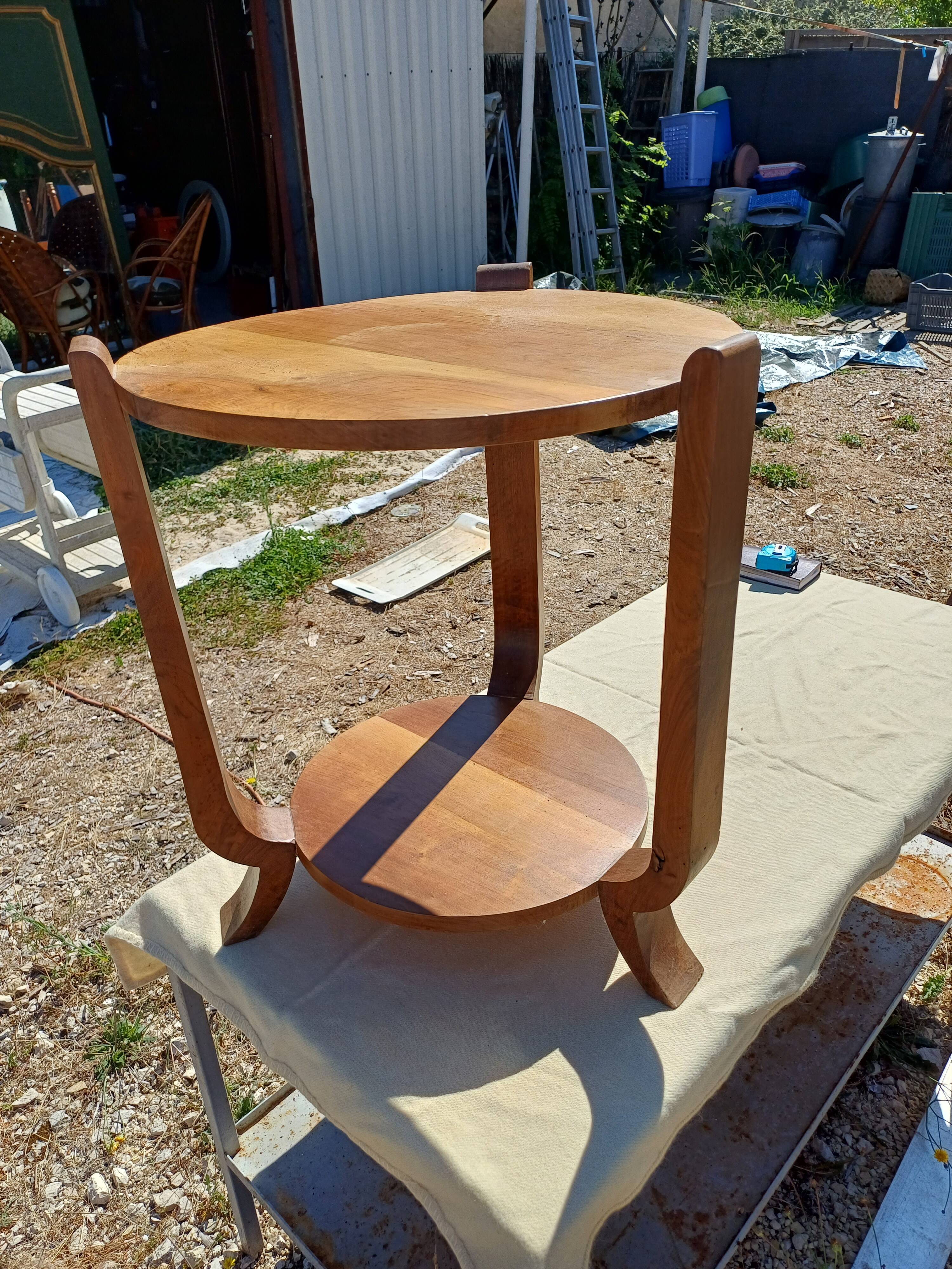 Art Deco Walnut Table