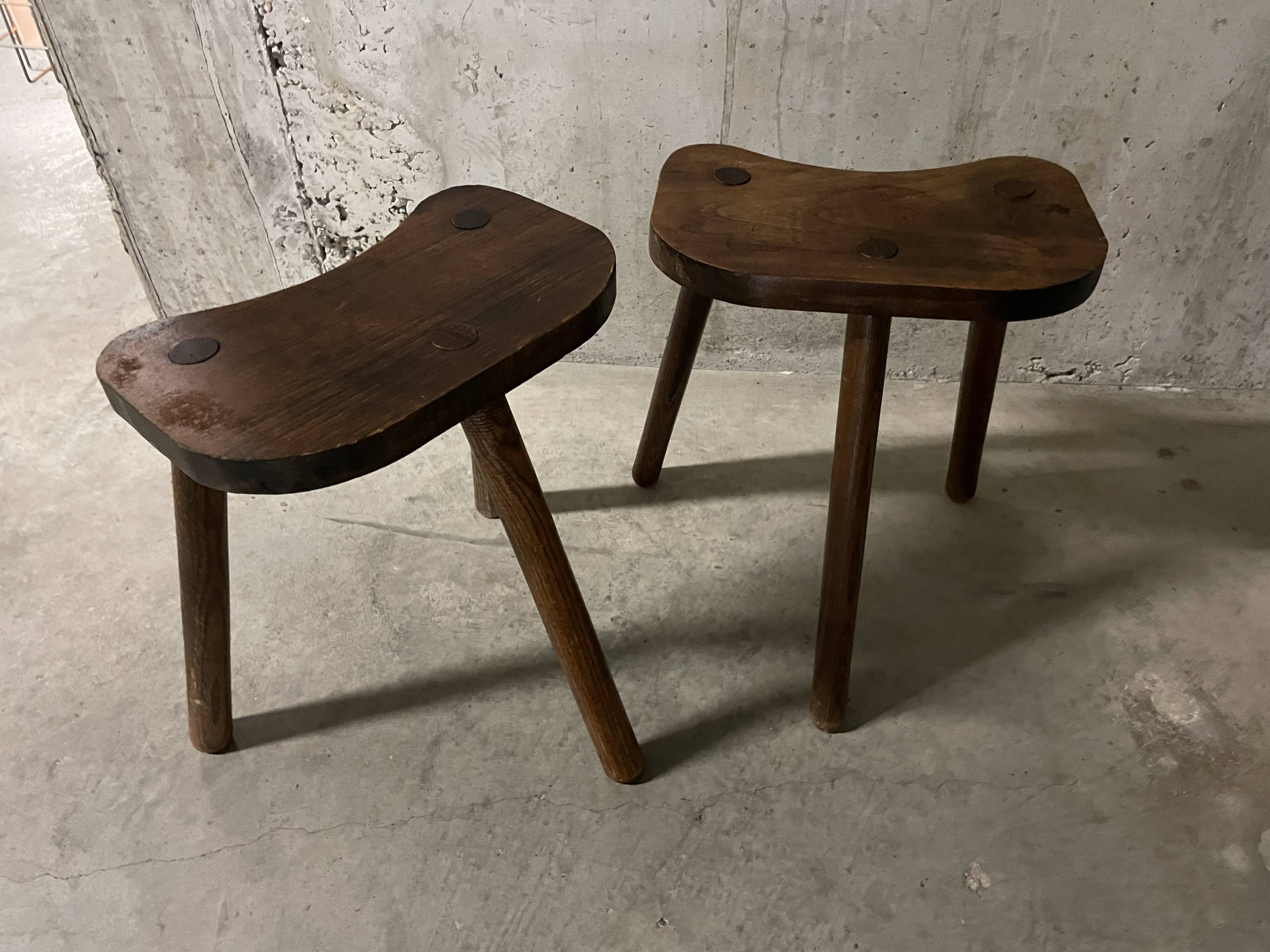 Pair of tripod stools
