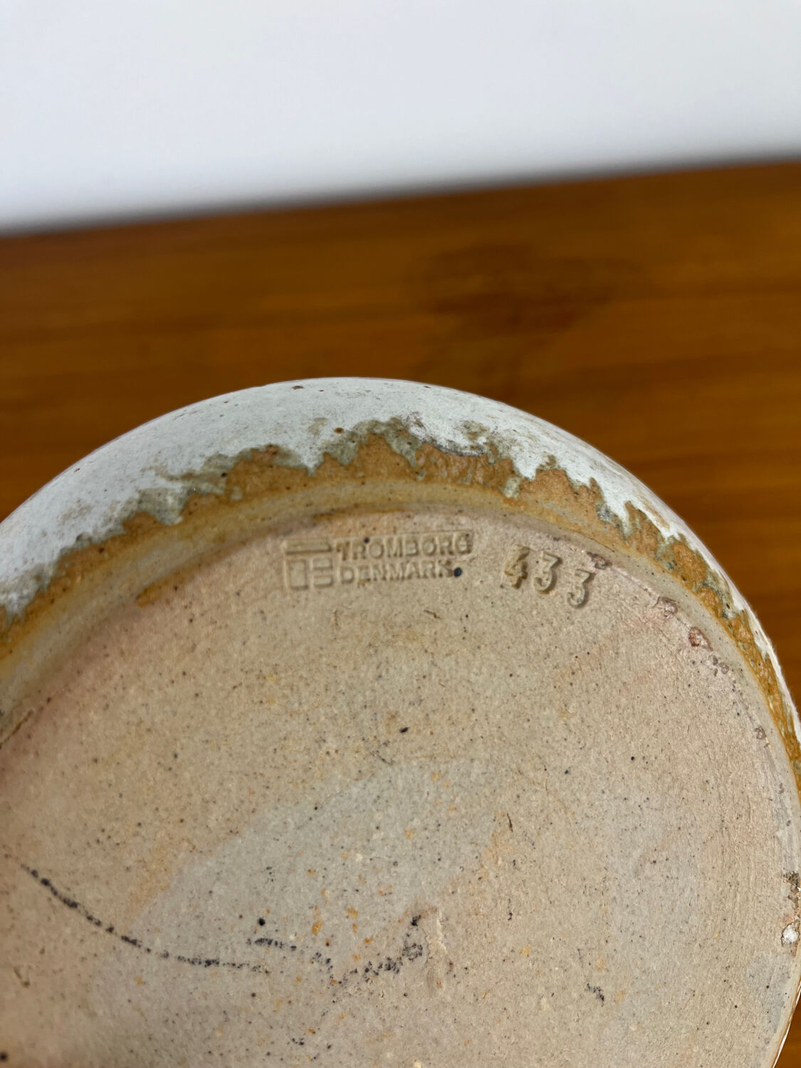 Ceramic flower holder Tromborg Denmark Scandinavian