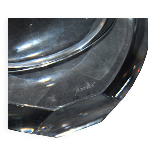Vase design neptune en cristal de baccarat signé designer thomas bastide 1988