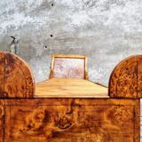 Antique chaise longue daybed Empire style walnut