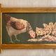 Large old print by Orens Denizard in its oak frame.