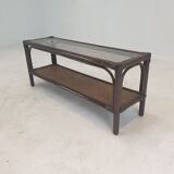 Italian Bamboo and Rattan Coffee Table, 1980s
