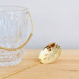 Crystal ice bucket and spoon thereof