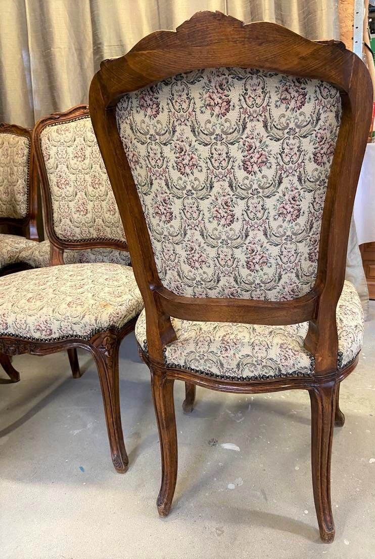 Set of 6 Louis XV style chairs