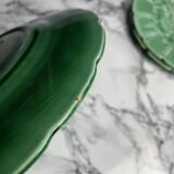 Sarreguemines grape barbotine dessert plates