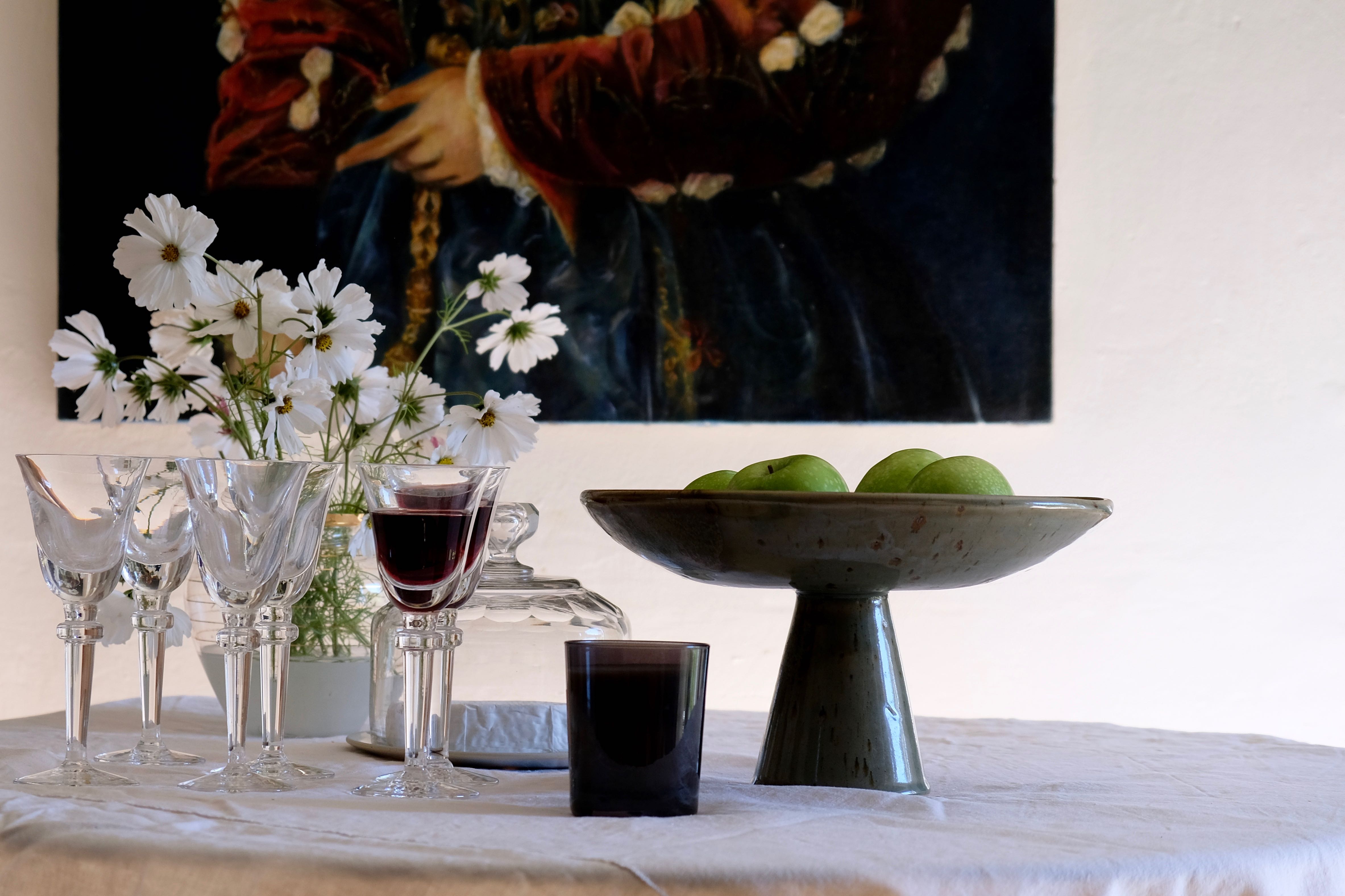 Compotier display ceramic cakes Japan 1950 unique piece