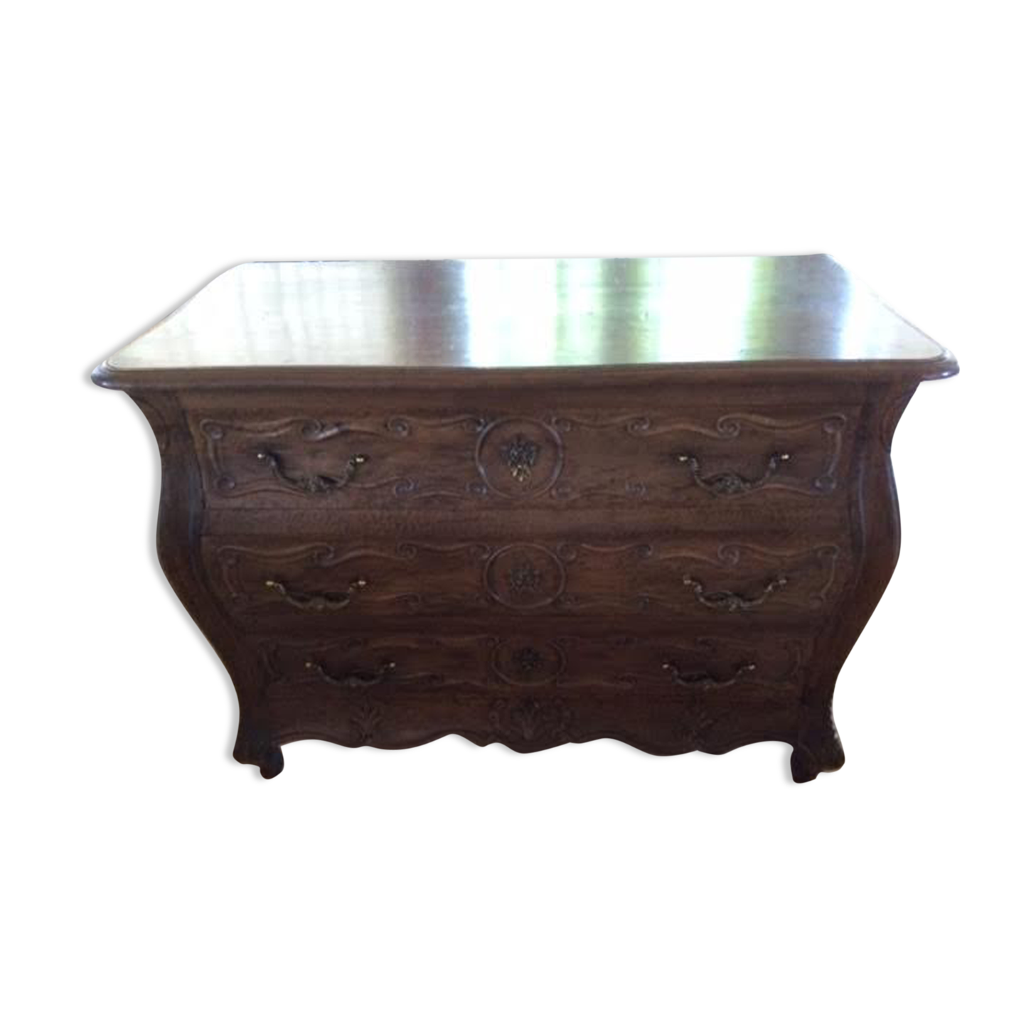 Commode 3 tiroirs forme galbée