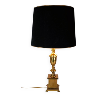Lampe bronze vintage 70/80s neo-classique style Charles, Baguès. 72 cm. S080