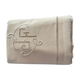 Old embroidered sheet. J F