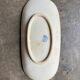 Ravier Gien in blue ironstone, "Ibis bleu" service.