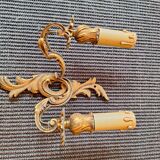 series lot 3 bronze wall lights