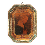 Old Italian Octagonal Wood Frame
