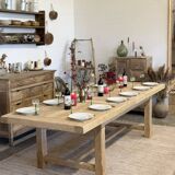 Large farmhouse table with extensions