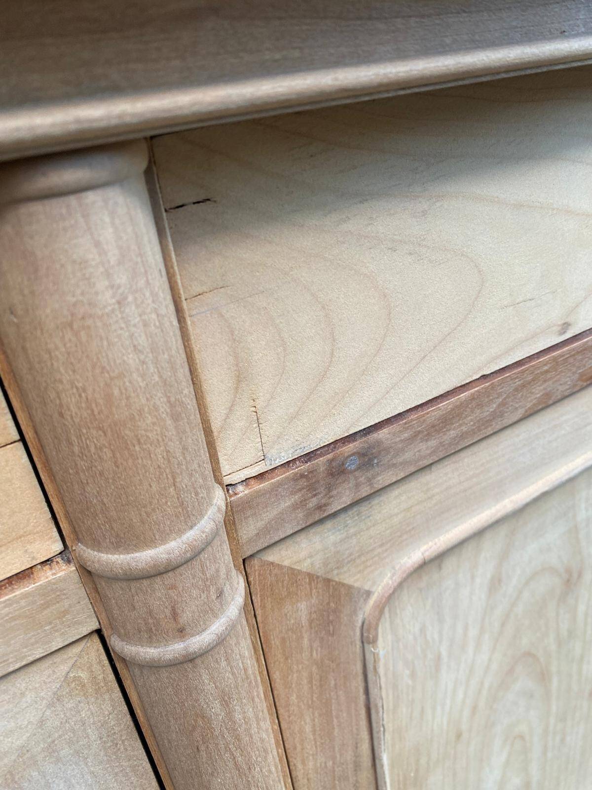 Buffet impérial rénové en bois du 20ème 190cm