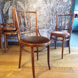 Set 4 Bistro Chair Sitting Velvet