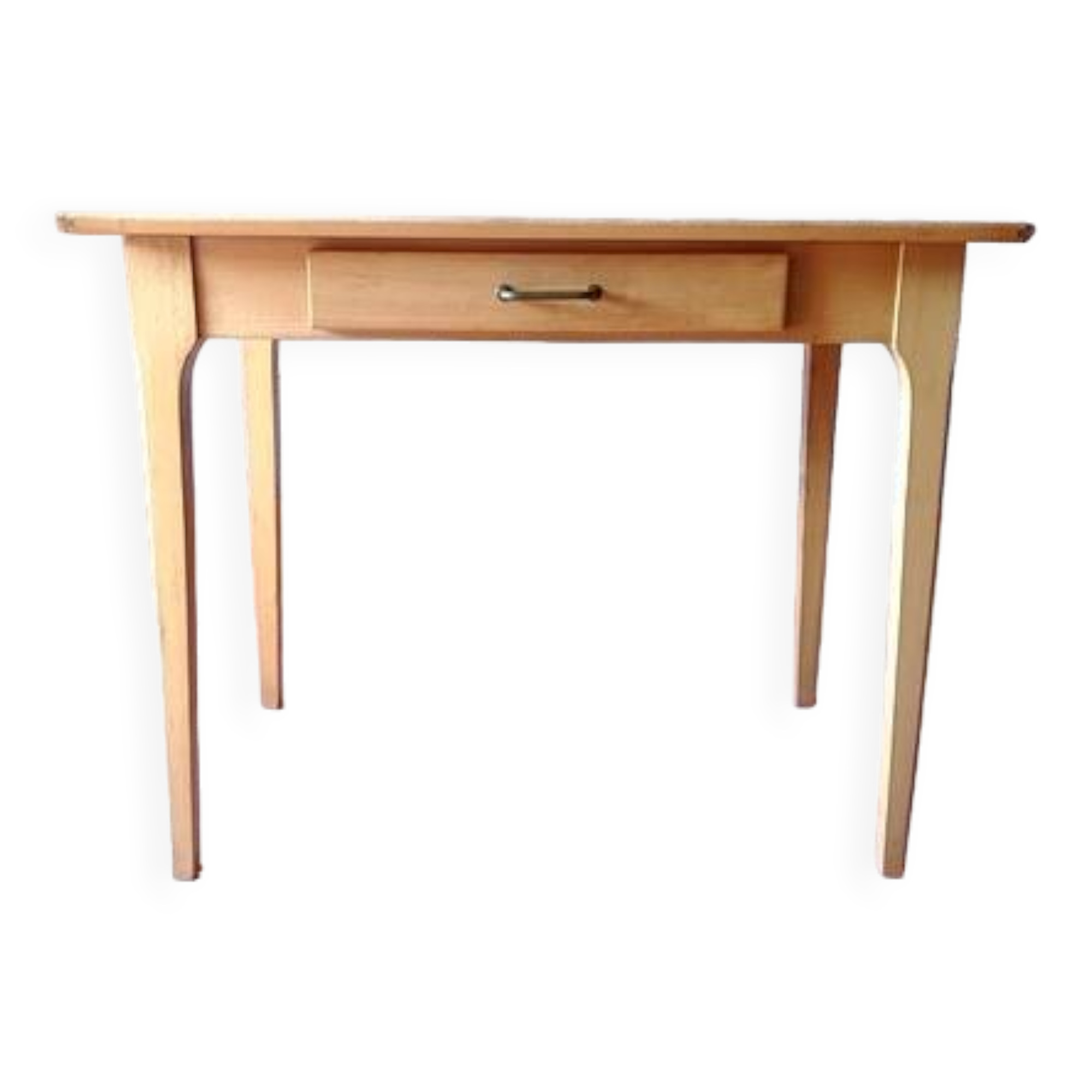 Vintage 1980s solid wood kitchen table or desk