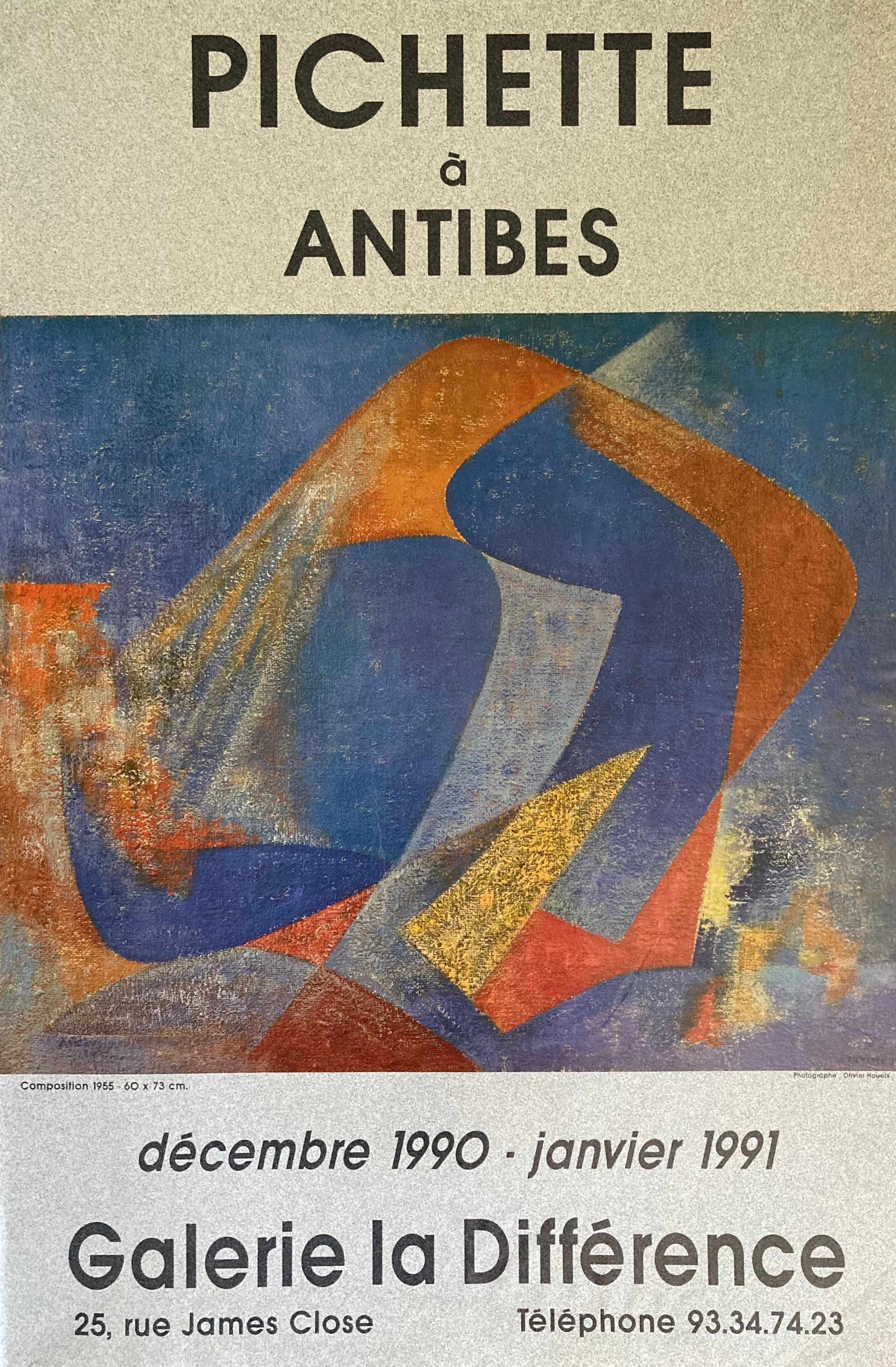 Poster by James Pichette for galerie la différence 1990/91
