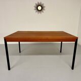50s design wooden metal dining table or desk from Dieter Waeckerlin