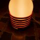 Opaline lamp on spiral