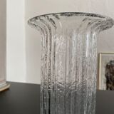 Scandinavian vase vintage pressed glass