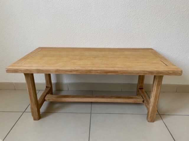 Table basse de ferme bois décapé