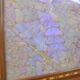 Plateau butterfly wings under glass exotic wood and marquetry Brazil