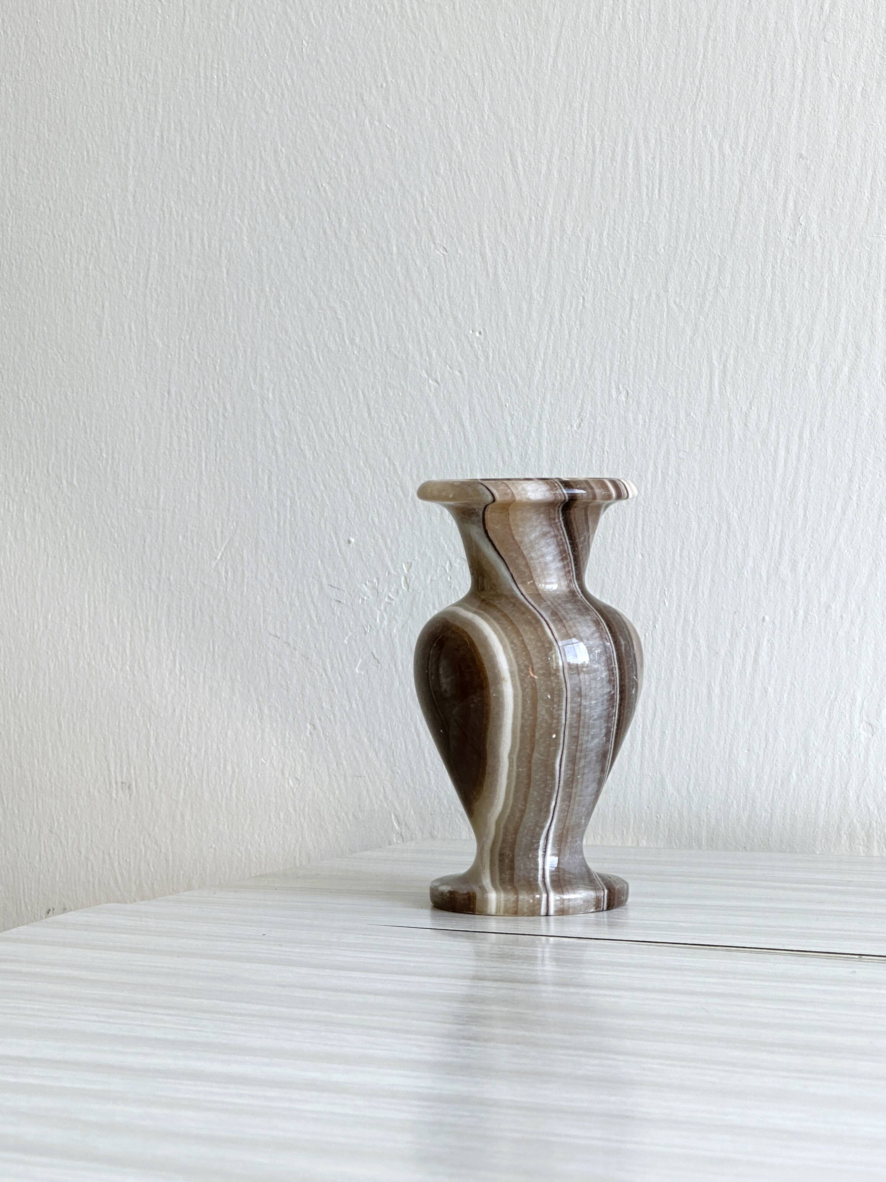 Small natural stone vase