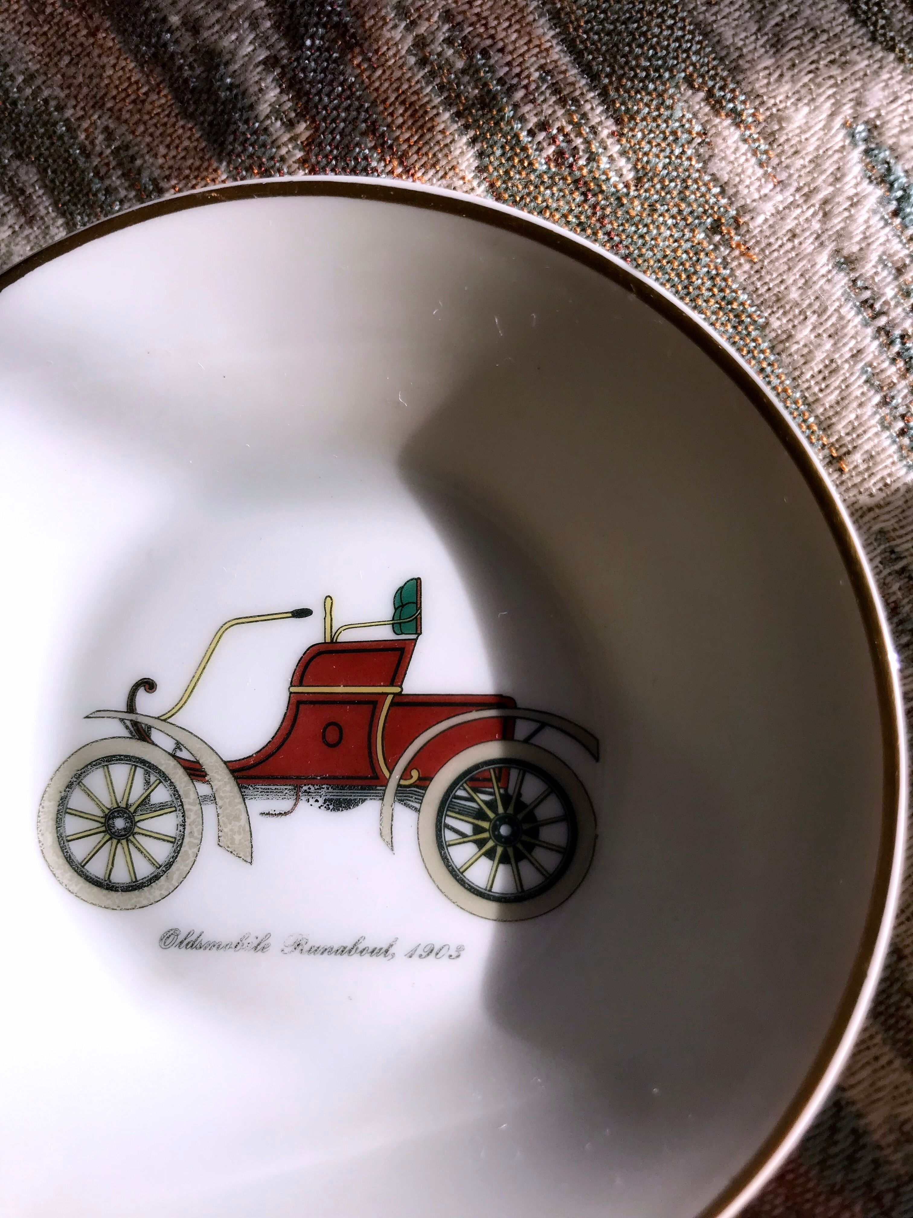 Vintage mocha service collection 6 cups cars real limoges porcelain of paris