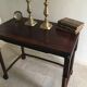 Pair of old brass candlesticks