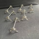 2 lots of 6 silver knife holders – Head of Minerva hallmark 1st title
