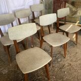 Lot of 6 vintage chairs