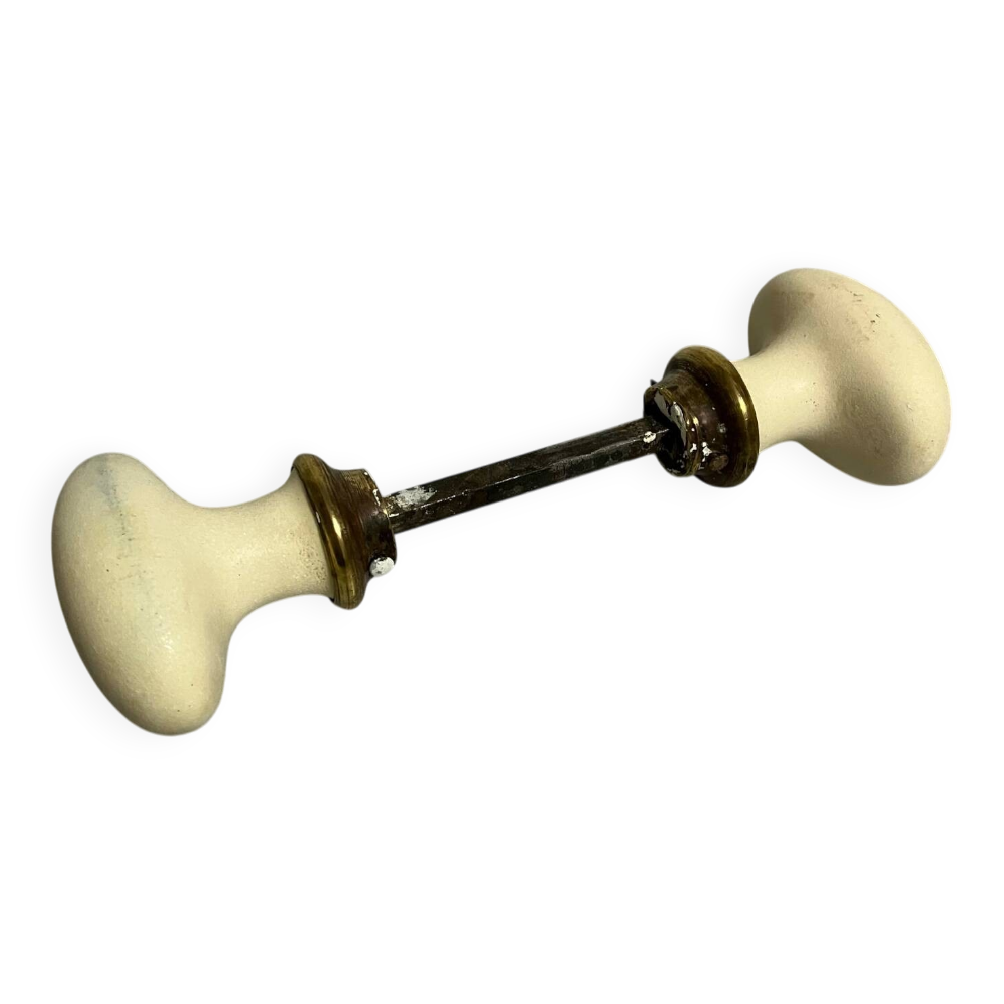 Old beige door handle