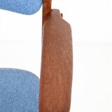 Newly upholstered O.D. Møbler / Erik Buck “Type 50” armchair / teak / mid-century / Danish modern design / Erik Buch