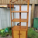 Rattan shelf