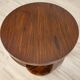 Round mahogany side table in Art Deco style from the late 20th century, 1950s.