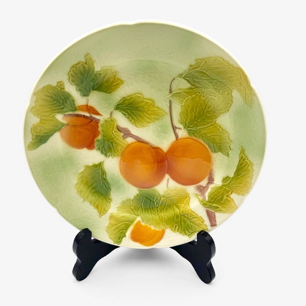 Saint-Clément "Orchard" Mid-Century Barbotine Plates
