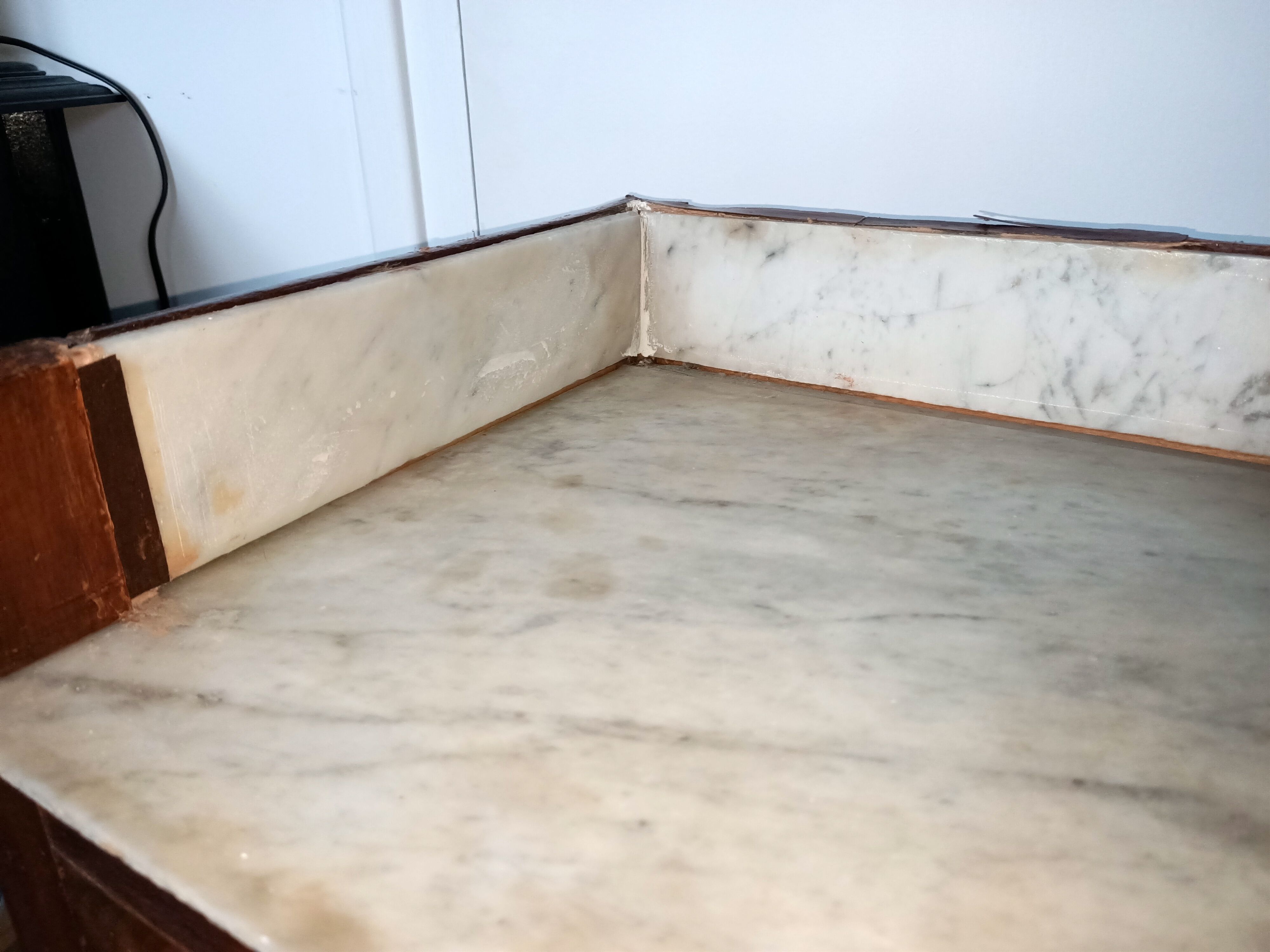 White marble hairdresser