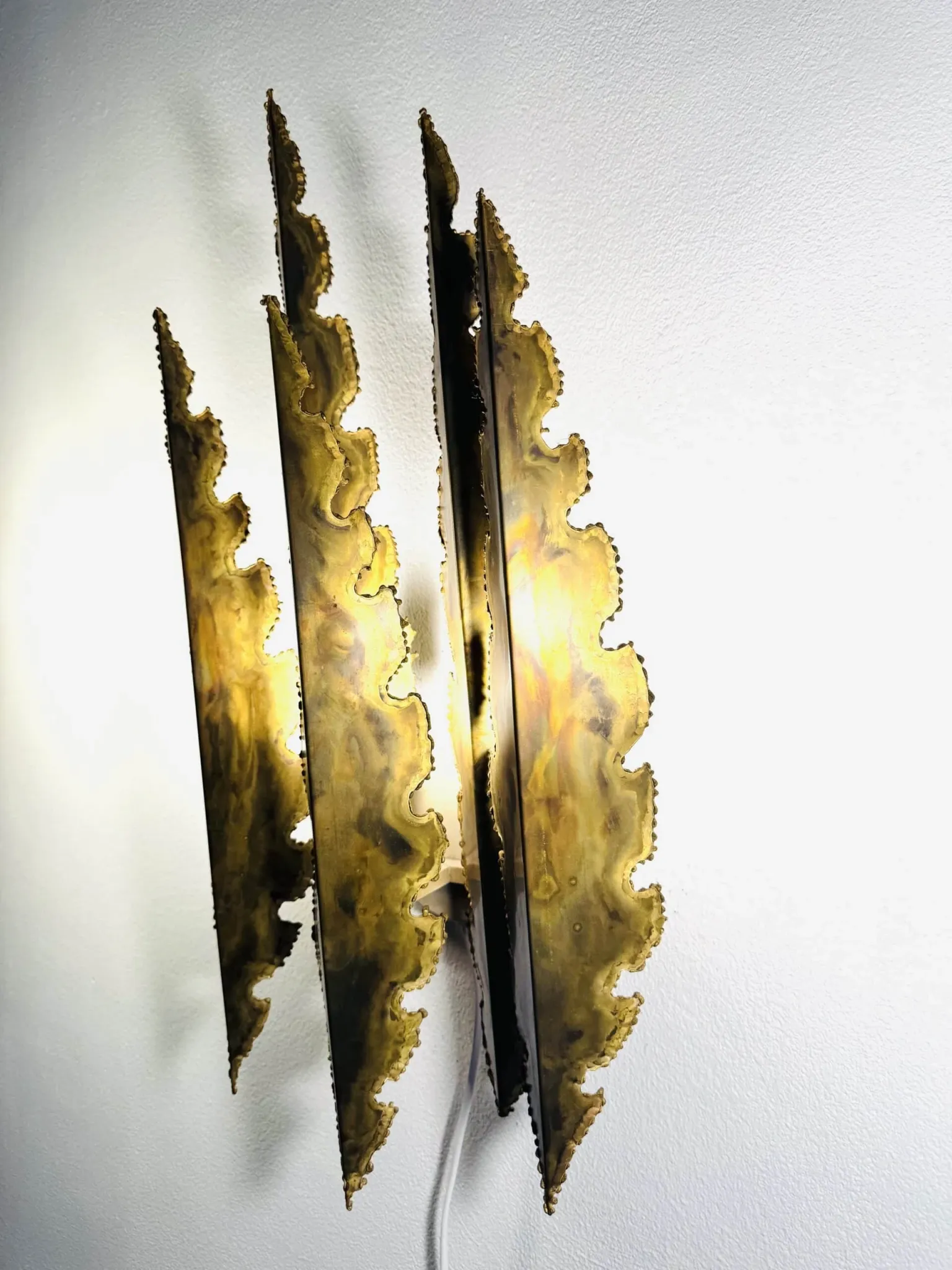 Brutalist Wall Light By Svend Aage Holm-Sørensen For Holm-Sørensen & Co, Denmark, 1960S