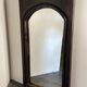 Antique Decorative Mirror Solid Oak Wood Frame Molded Vintage Art