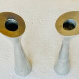 Scandinavian pair of candlesticks by Broste, Copenhagen circa 1970/1980.