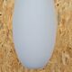 Suspension ovale en opaline blanche 1960