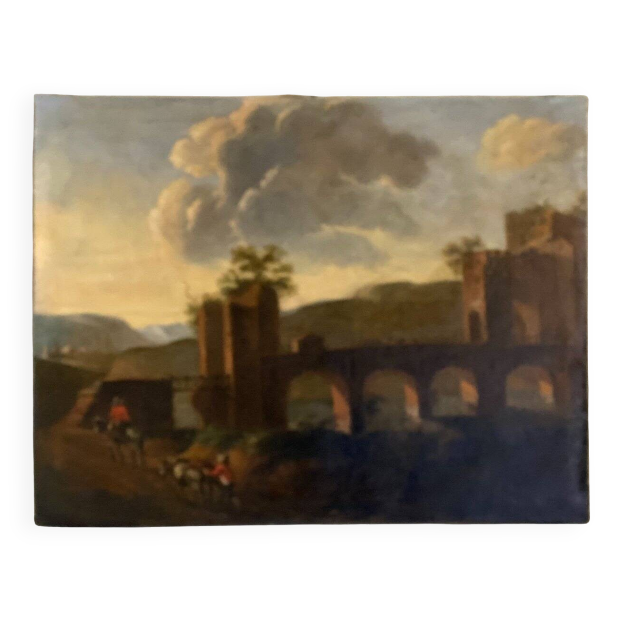 Italian landscape, oil on canvas, late 18th century