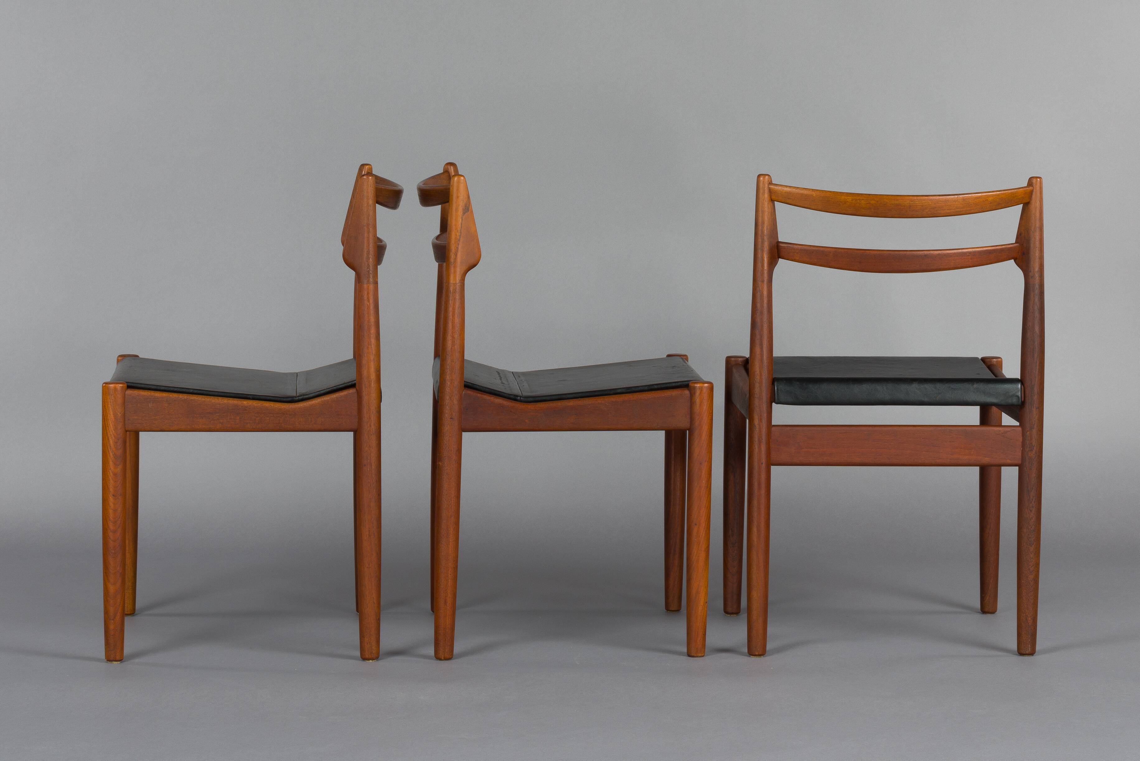 Mid-century Danish teak chairs from the 1960s