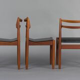 Mid-Century Danish Teak Chairs, 1960s, Set of 3