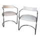 Pair of vintage cantilever chairs Zougoise Victoria, Switzerland.