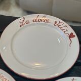 Handmade Italian plate "La dolce Vita"