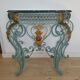 Magnificent Louis XV style iron and marble console